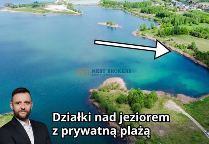 Działka z linią brzegową. wojnicz. małopolska.