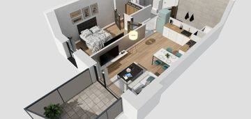 Ostatnie wolne! 2 pokoje z balkonem