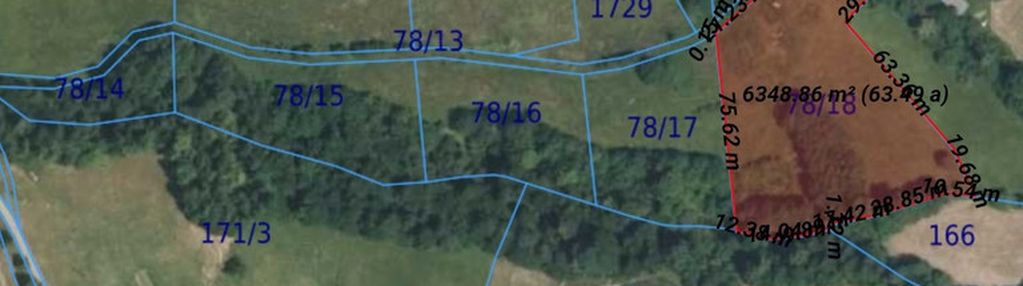 Działka z warunkami zabudowy – męcina