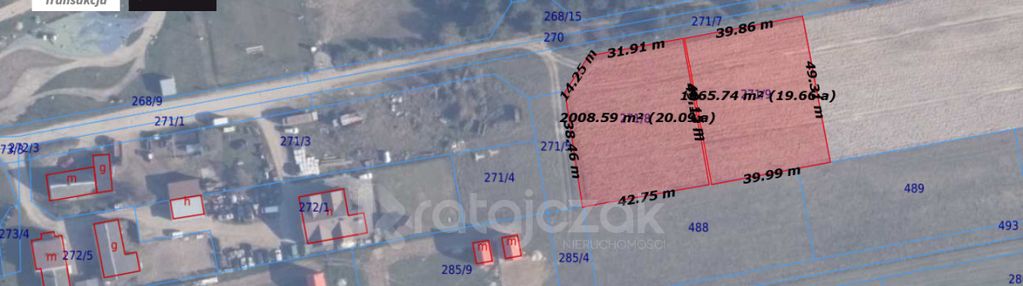 Działka budowlana w miejscowości tupadły
