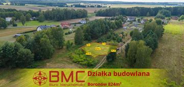 Działka budowlana boronów 824m2