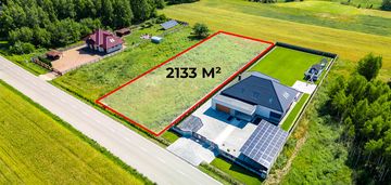 Działka 2133 m² wola rakowa, asfalt, media, cicha