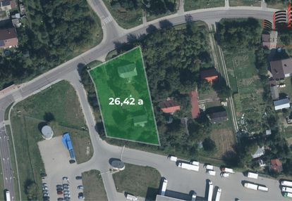 Działka pod usługi i produkcję, z domem, 26 ar