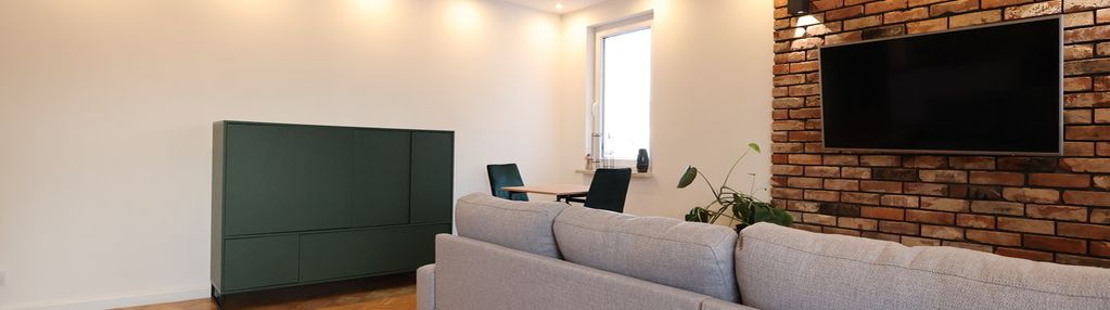 Dwupokojowe o powierzchni 37.70 m²- wyposażone