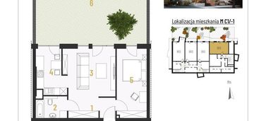 Soczewka-mieszkanie z ogródkiem, 2 pokoje, 50 m²