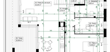 Bezpośrednio apartament 74,17 m² z imponującym tarasem 22,19 m²