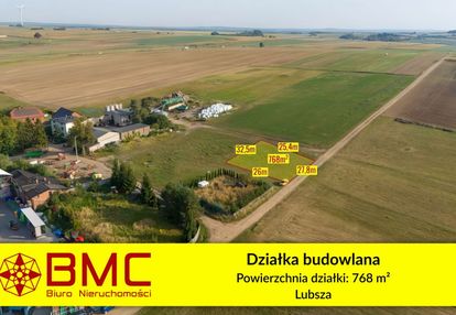 Działka budowlana lubsza 768m2