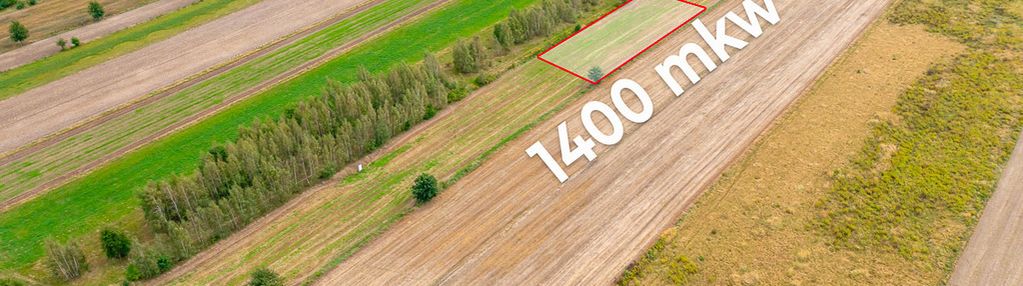Spokojna działka 1400 m² | skotniki | media | wz