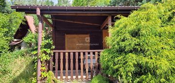 Działka rod 400 m² z wyposażonym domkiem (prąd, woda, szambo) brzyczyna koło krakowa