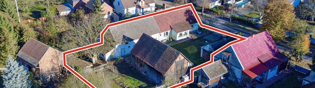 Dom z warsztatem, stodołą i oborą