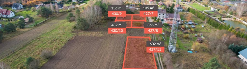 6 działek|łączna powierzchnia 2370 m2|