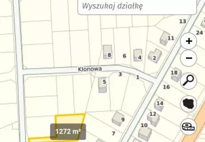 Działka na sprzedaż 1272m2