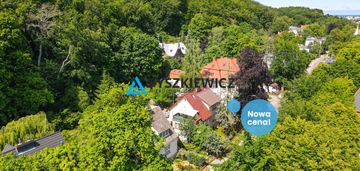 Działka 990m2 z domem,  tuż przy lesie.