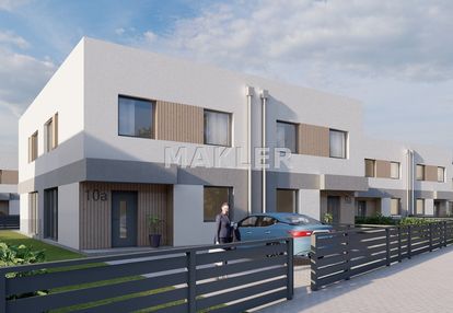 Dom naa nowym osiedlu w brzozie