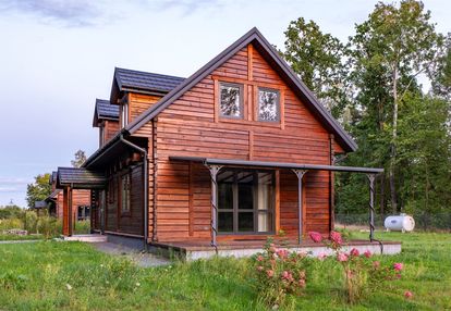 Domy drewniane - grabie, gm. nowe miasto