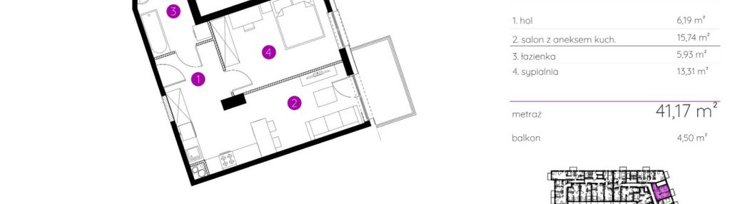 Hit ostatnie 2 pok | gotowe | balkon 4,5 m² |