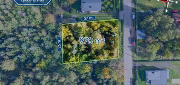 Działka przy lesie pod dom.