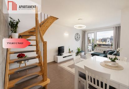 Mieszkanie dwupoziomowe  4-pokoje, balkon i garaż