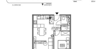 Dwupokojowe mieszkanie z tarasem w osielsku