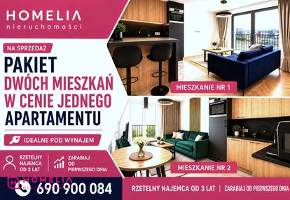 Gotowy pakiet dwóch mieszkań - najemca od 3 lat