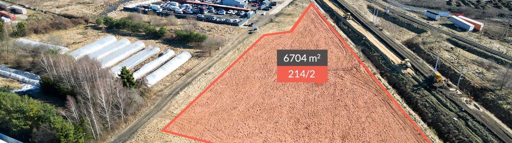 Działka przy trasie kolejowej w kobylnicy| 6704 m2