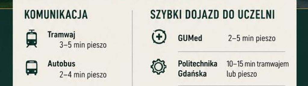 3 min od uck pieszo! wykończone pod klucz! 2 pok.