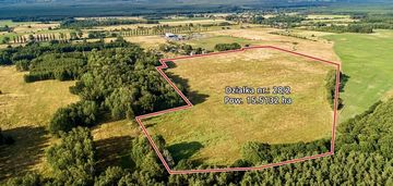 Duża działka rolna - 15.5132 ha, dopłaty!