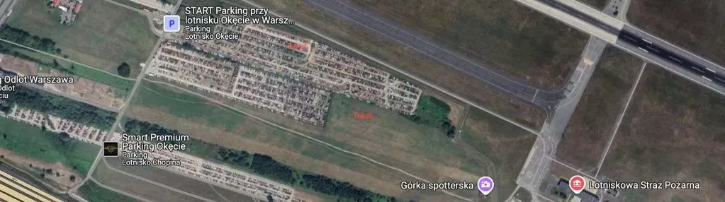 Działka przy Lotnisku Chopina idealna pod parking