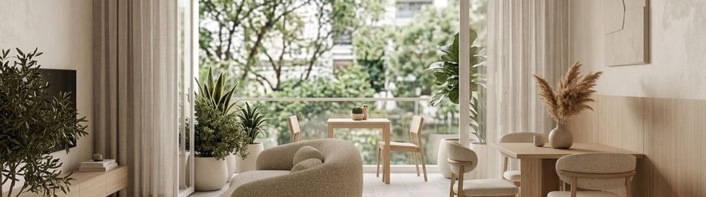 1 pokój z częścią sypialnianą | loggia | zachód