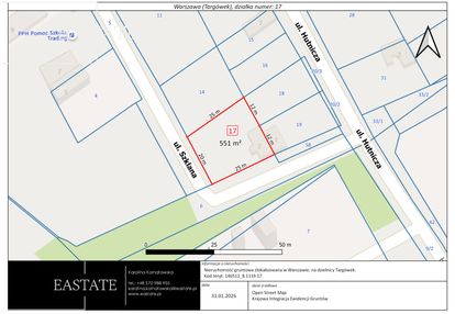 Działka inwestycyjna 551 m² – targówek