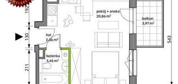 Kawalerka od dewelopera włochy można zrobić 2 pok przy skm