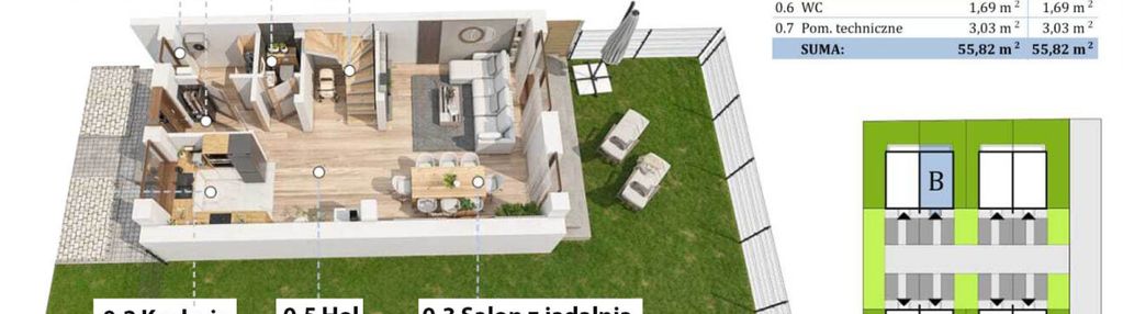 Kameralne osiedle – 8 domów z ogródkami i 2 m.p.