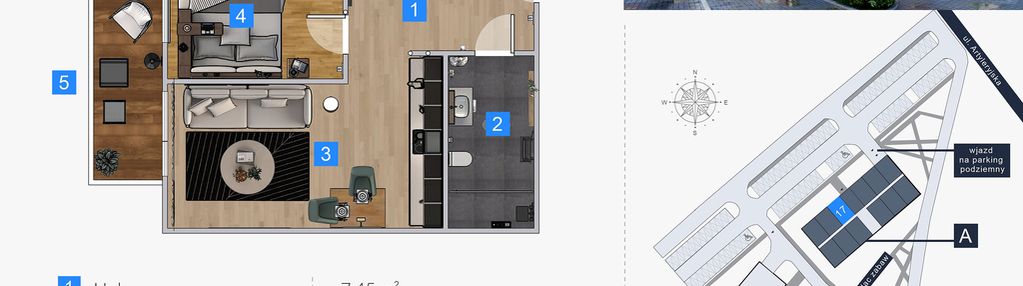 Mieszkanie nova baltica kołobrzeg, 2 pokoje,a17