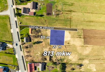 Kształtna działka budowlana - zabierzów bocheński