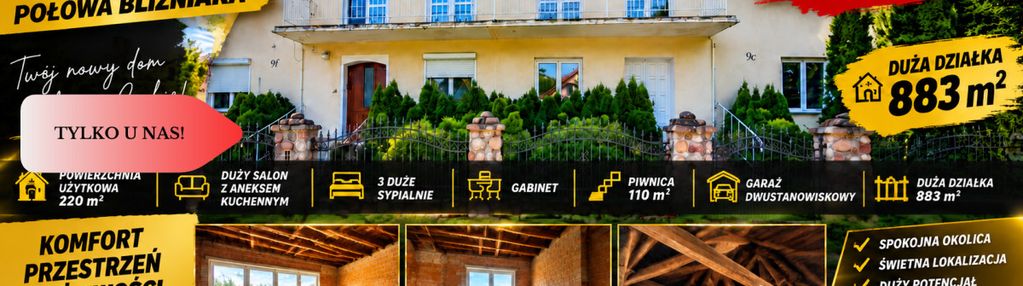 Połowa bliżniaka do wykończenia