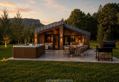 Nowoczesna stodoła | prywatna sauna | jacuzzi | 300 m od zalewu