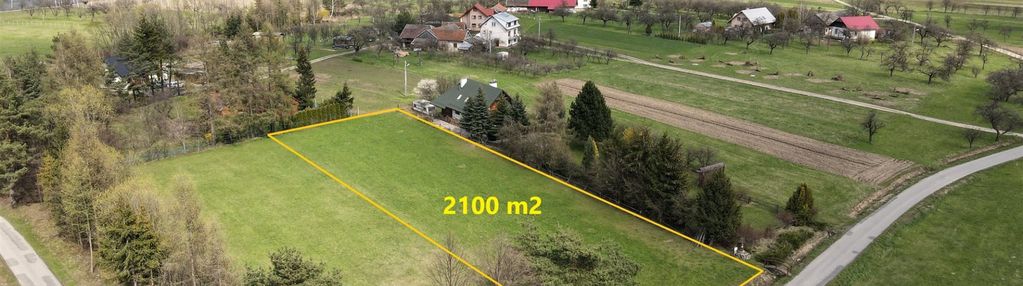 Zarzecze gmina łącko działka budowlana 2100 m2