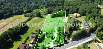 Działka 1,3 ha, wz dom 500m2, piekny widok