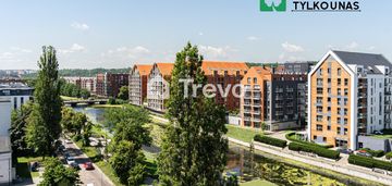 Widok na motławę - 550m od mostu stągiewnego