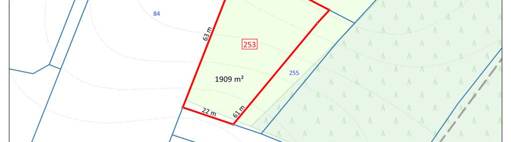 Działka przy lesie i 1909m² i pierwoszyno
