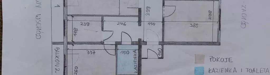 Mieszkanie na sprzedaż 4 pokoje 65m2