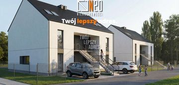 Nowe 3 pok z ogródkiem i miejscem postojowym