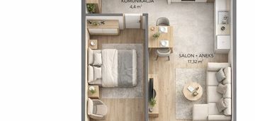 ⭐centrum | nowe 2 pok. z loggią | bez prowizji