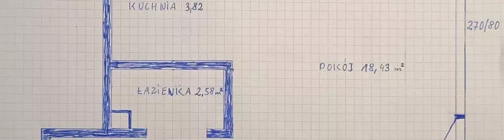 Sprzedam kawalerkę do remontu 28,4 m.