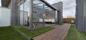 Lux. mieszkanie z tarasem 70m2 ze szklana pergolą