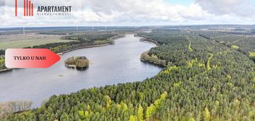 Duża działka nad jeziorem, warunki zabudowy.