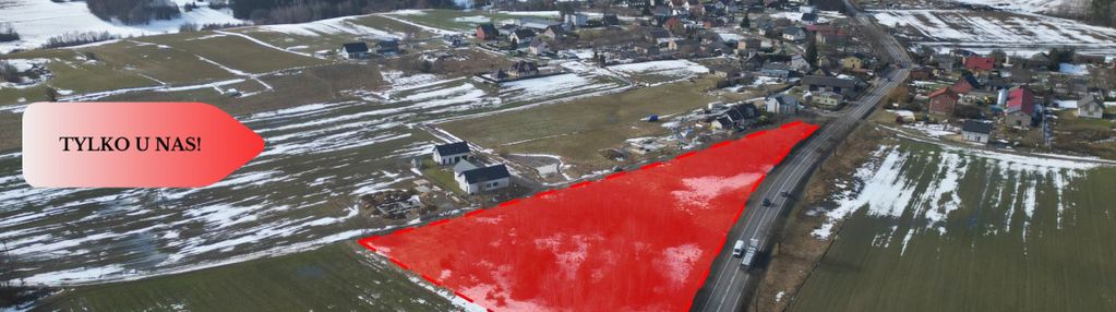 Działka budowlana przy drodze krajowej nr 20!!