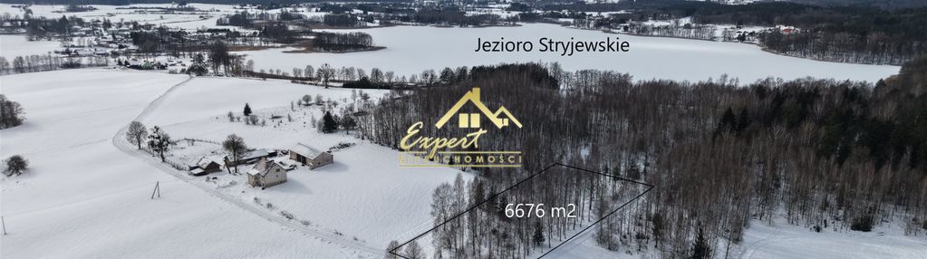 Duża działka przy jeziorze stryjewskim 6676 m²