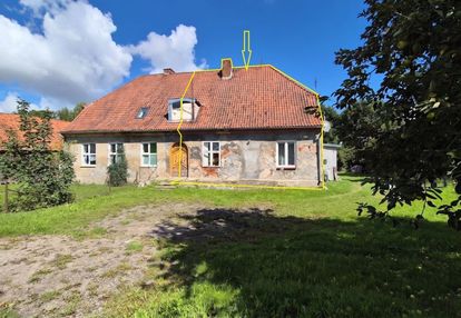 Zabytkowy dwór nad rzeką tina - różany k. elbląga
