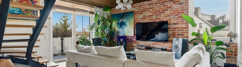 Wyjątkowe, dwupoziomowe mieszkanie 2 balkony